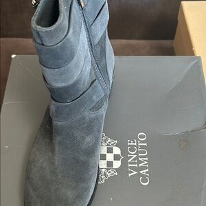 Vince Camuto Charcoal Suede Ankle Boots